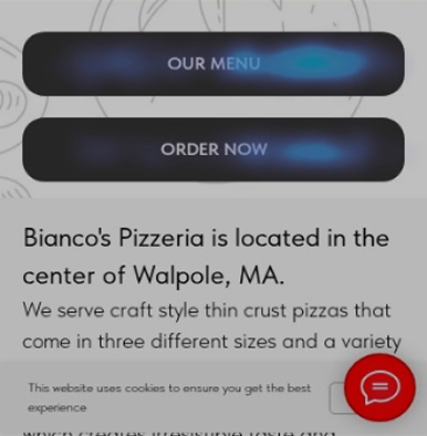 Legacy homepage CTAs with Clarity hotspot overlay
